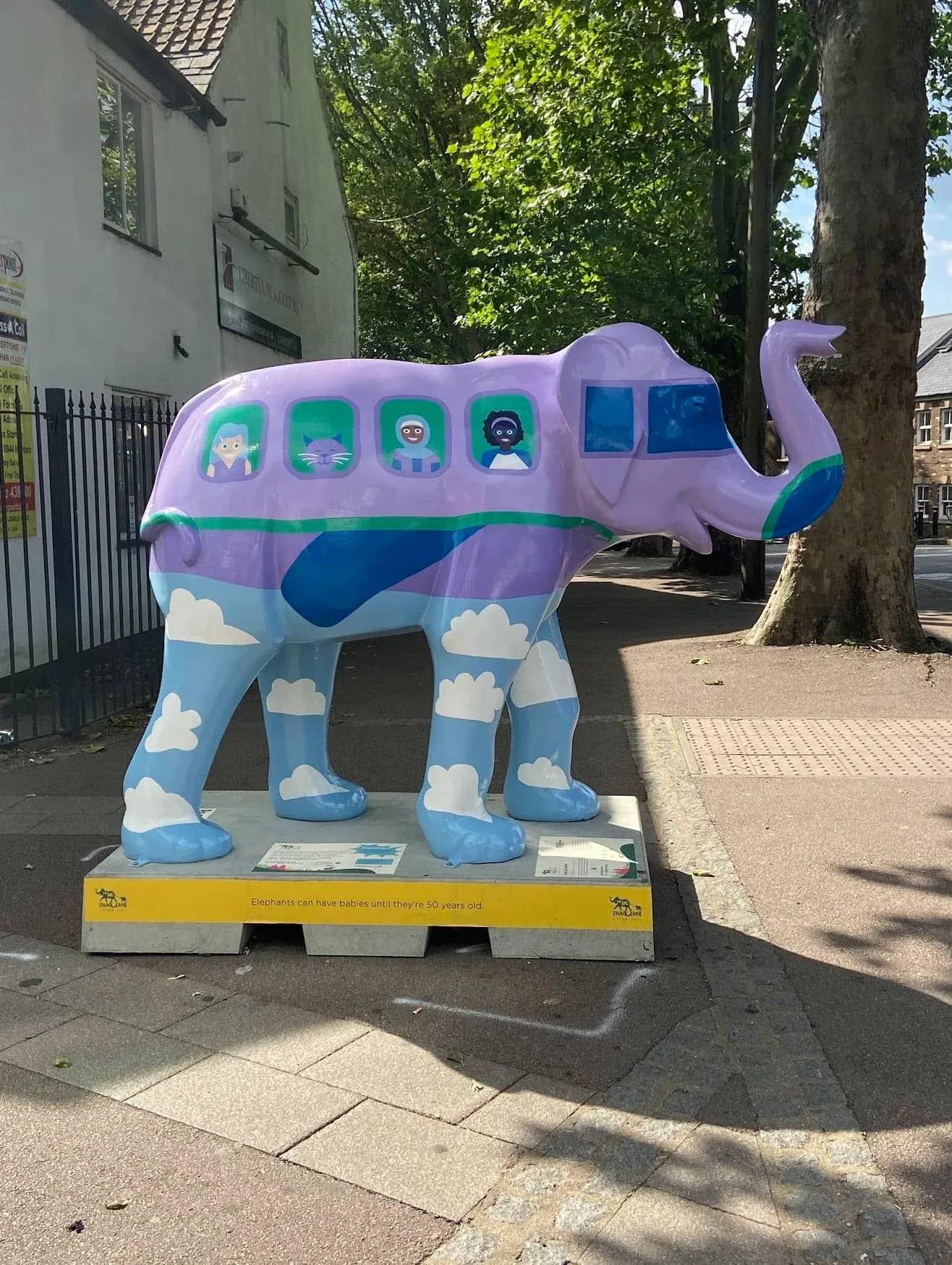 Enjoy The Journey elephant sculpture in Luton
